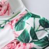 Robe Cocktail Mousseline Fleurie – Image 4