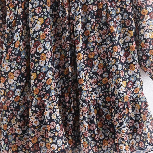 Robe Blouse Fleurie Longue – Image 6