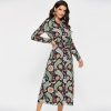 Robe Longue Fleurie Chemisier Vintage – Image 4