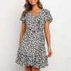 Robe Portefeuille Fleurie Mi-Longue – Image 2