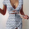 Petite Robe Verte Fleurie – Image 7