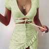 Petite Robe Verte Fleurie – Image 4
