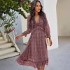 Robe Fleurie Bleue Hippie – Image 5