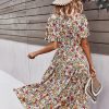Robe Fleurie Mi-Longue Chic – Image 4