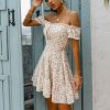 Robe Fleurie Blanche Plage – Image 4