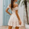 Robe Fleurie Blanche Plage – Image 2