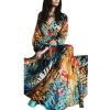 Robe Mi-Longue Fleurie Manche Bouffante – Image 6