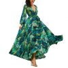 Robe Mi-Longue Fleurie Manche Bouffante – Image 3