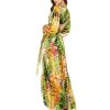 Robe Mi-Longue Fleurie Manche Bouffante – Image 2