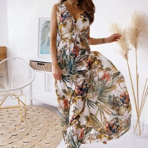 Robe de Cocktail pour Mariage Fleurie Chic