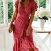 Robe Rouge Fleurie – Image 2