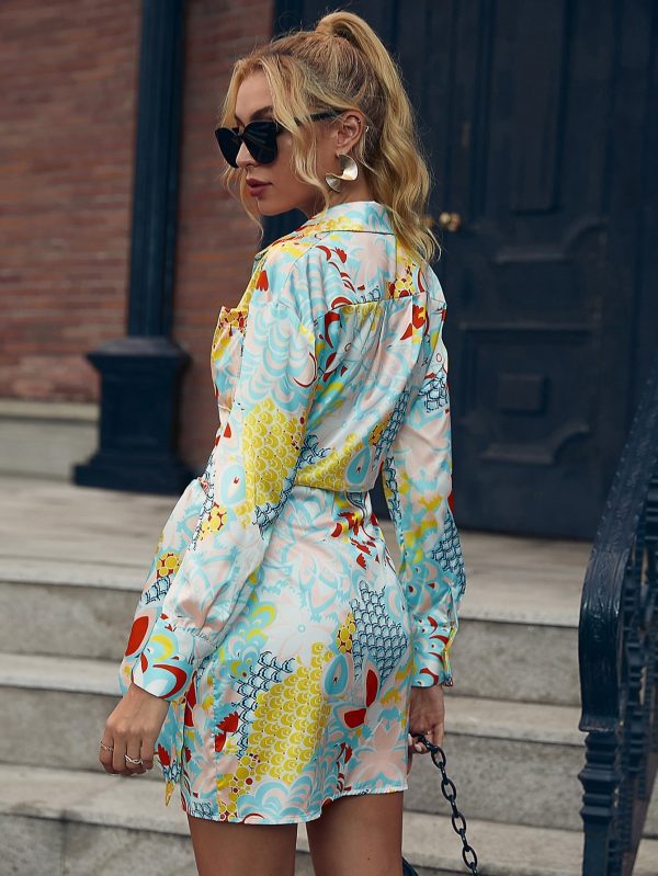 Robe Bohème Fleurie Manche Longue – Image 2