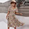 Robe Fleurie Mi-Longue Chic – Image 3
