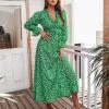 Robe Verte Bohème Fleurie – Image 2