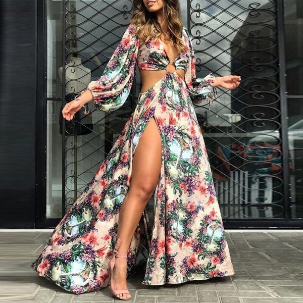 Robe de Cérémonie à Fleurs – Image 3