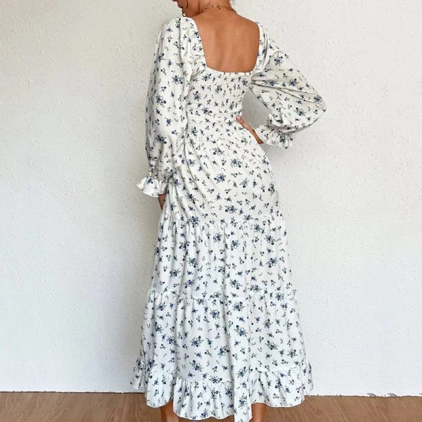 Robe Mi-longue Maxi Fleurie – Image 2