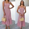 Robe Midi Fleurie Rouge – Image 4