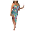 Robe Fleurie de Soirée Fendue – Image 5