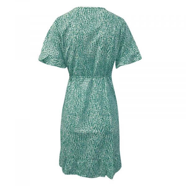 Robe Courte Fleurie Verte – Image 6