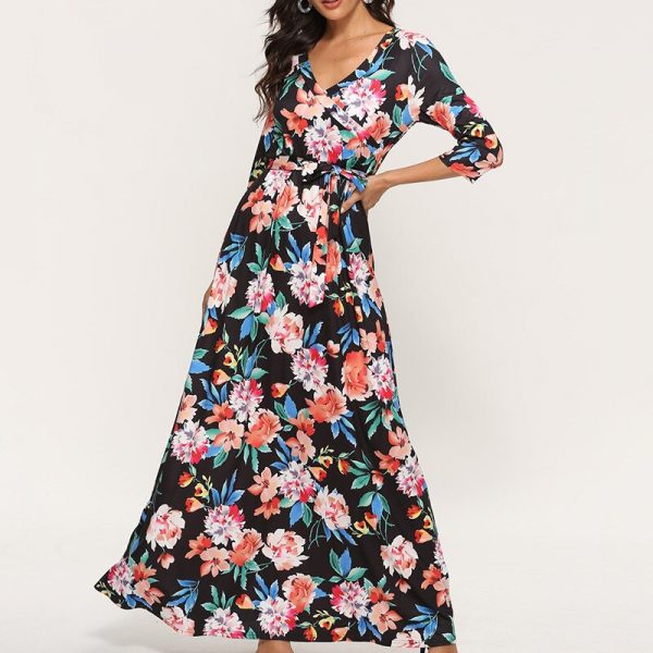 Robe Longue Fleurie Style Bohème