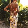 Robe Longue Fleurie Dos Ouvert – Image 3