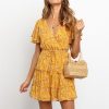 Robe Mi-Longue Fleurie Mousseline – Image 4
