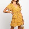 Robe Mi-Longue Fleurie Mousseline – Image 2