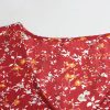 Robe Mi-Longue Fleurie Manche Courte – Image 7